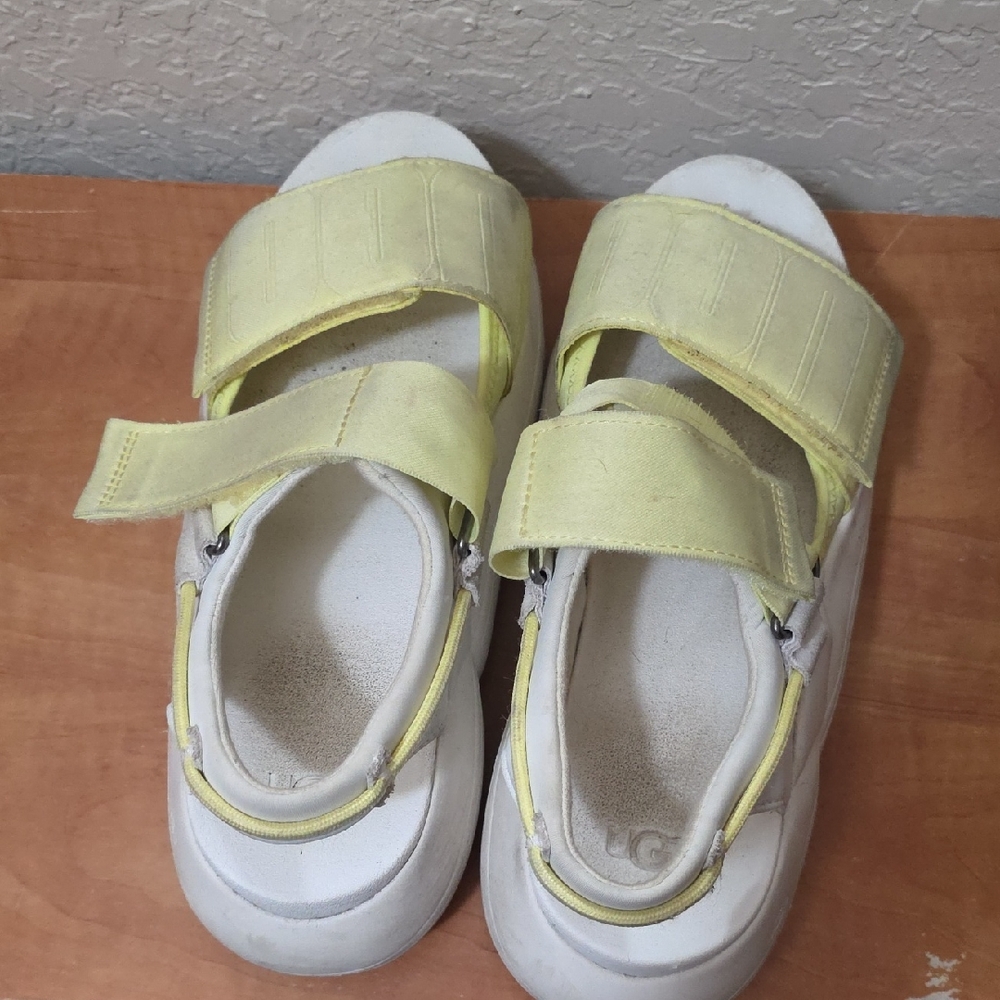 UGG Women's Sandals in Yellow and White